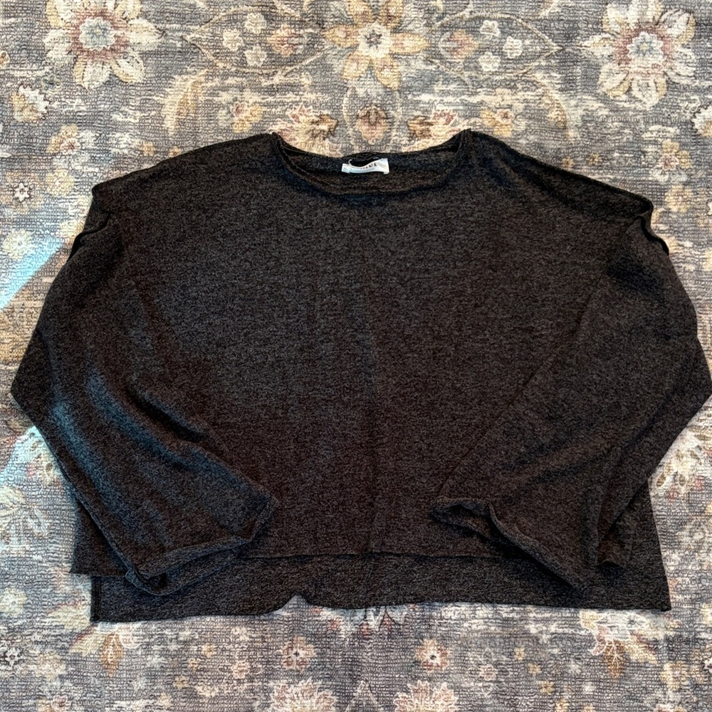 Dark Gray Cropped Sweater